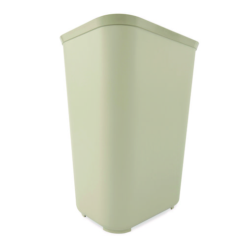 Picture of Fiberglass Wastebasket, 10 gal, Fiberglass, Beige