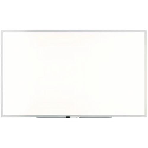 Picture of Melamine Dry Erase Board, 60" x 36", White Surface, Gray/Natural Aluminum Frame