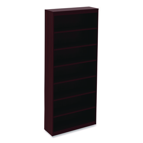 Picture of Alera Valencia Series Square Corner Bookcase, Seven-Shelf, 35.63w x 11.81d x 83.86h, Mahogany