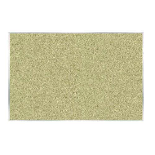 Picture of Vinyl Bulletin Board with Aluminum Frame, 87.91" x 48.5", Caramel Surface, Satin Aluminum Frame