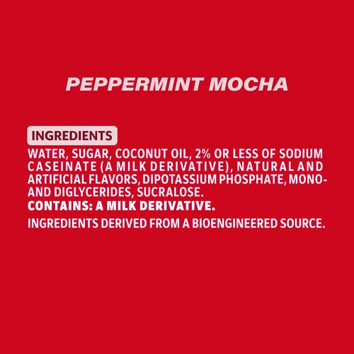 Picture of Liquid Coffee Creamer, Peppermint Mocha/Pumpkin Spice, 0.38 oz Mini Cups, 50/Pack, 4 Packs/Carton