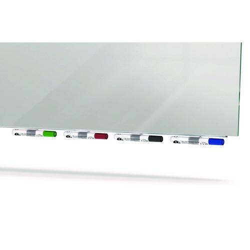 Picture of Aria Low-Profile Frameless Magnetic Glassboard, 36" x 24", Gray Surface