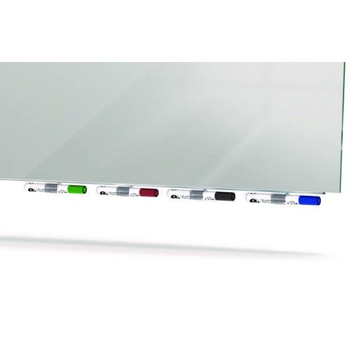 Picture of Aria Low-Profile Frameless Magnetic Glassboard, 48" x 36", Gray Surface