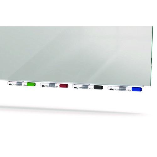 Picture of Aria Low-Profile Frameless Magnetic Glassboard, 60" x 36", Gray Surface