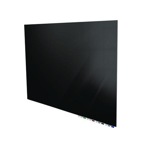 Picture of Aria Low-Profile Frameless Magnetic Glassboard, 120" x 48", Black Surface