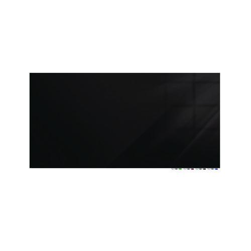 Picture of Aria Low-Profile Frameless Magnetic Glassboard, 120" x 48", Black Surface
