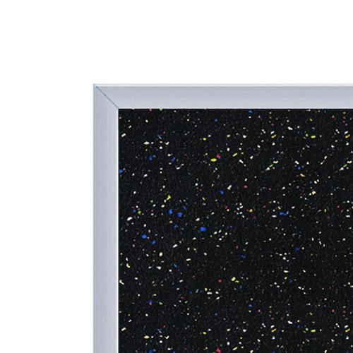 Picture of Recycled Bulletin Board, 87.91 x 48.5, Confetti Surface, Satin Aluminum Frame