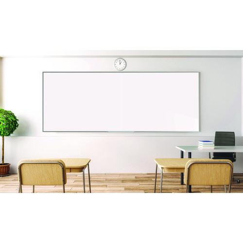 Picture of Two-Piece M2 Non-Magnetic Whiteboard with Aluminum Frame, 120.75" x 48.5", White Surface, Satin Aluminum Frame