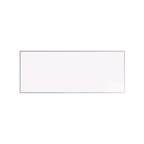 Picture of Two-Piece M2 Non-Magnetic Whiteboard with Aluminum Frame, 120.75" x 48.5", White Surface, Satin Aluminum Frame