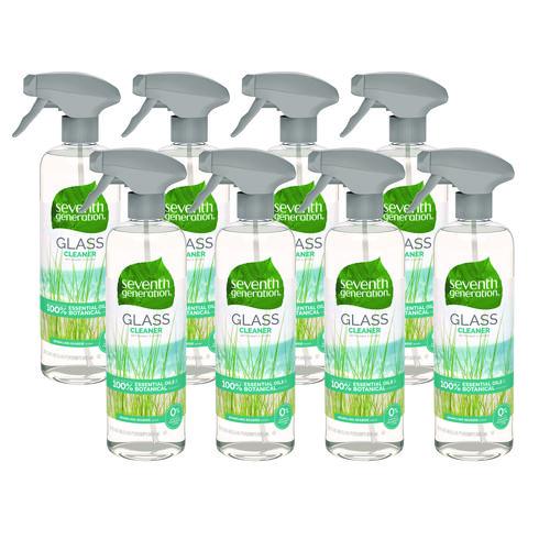 Picture of Natural Glass and Surface Cleaner, Sparkling Seaside, 23 oz Trigger Spray Bottle, 8/Carton