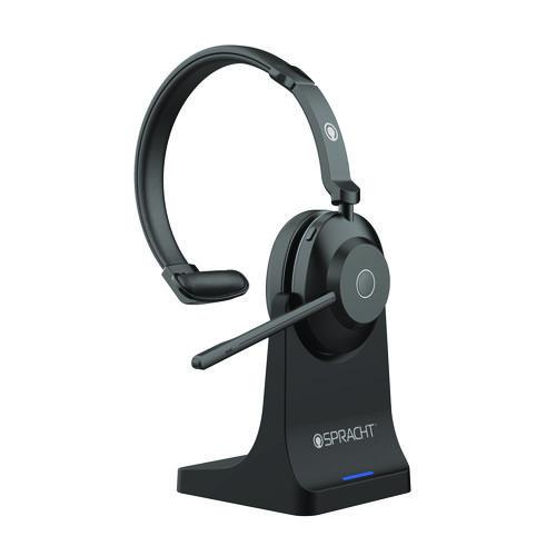 Picture of Blues Combo Monaural Headset, Over The Head, Black