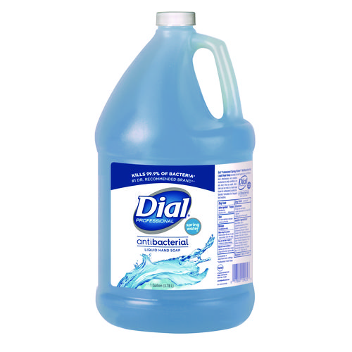 Antibacterial+Liquid+Hand+Soap%2C+Spring+Water+Scent%2C+1+gal%2C+4%2FCarton