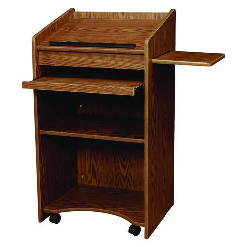 Picture of Aristocrat Non-Sound Lectern, 25 x 20 x 46, Oak
