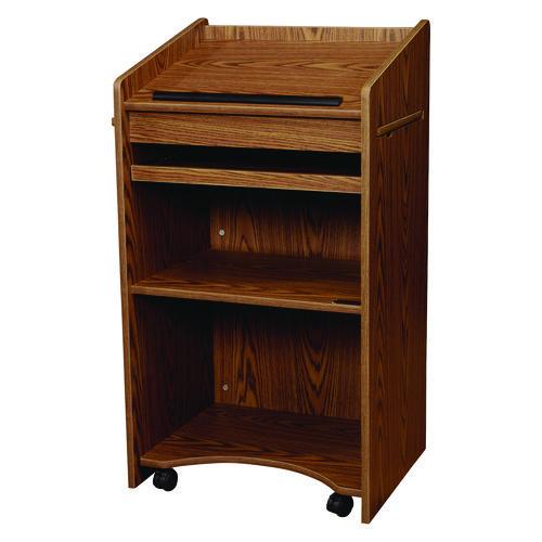 Picture of Aristocrat Non-Sound Lectern, 25 x 20 x 46, Oak
