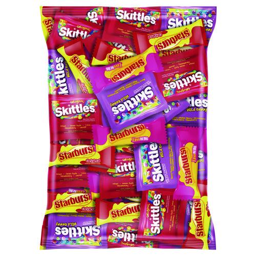 Picture of Skittles and Starburst Fun Size Variety Pack, 6 lb 8.4 oz Bag