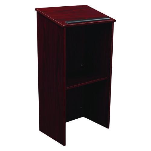 Picture of Full Floor Lectern, 23 x 16 x 46.5, Mahogany