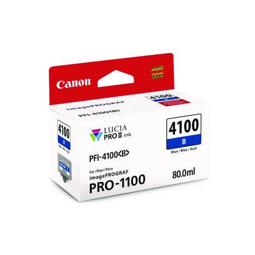 Picture of 6786C002AA (PFI-4100) High-Yield Ink, Blue
