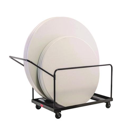 Picture of Folding Table Dolly For Round Tables, 1,100 lb Capacity, 27.75" x 47.5" x 31.25", Brown