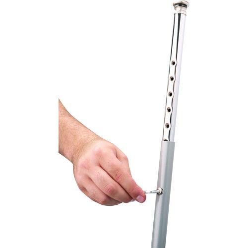 Picture of 6400 Series Height Adjustable HD Vinyl Padded Steel Stool, Backless, Supports 500 lb, 18.5"-26.5" Seat Height, Gray Seat/Base