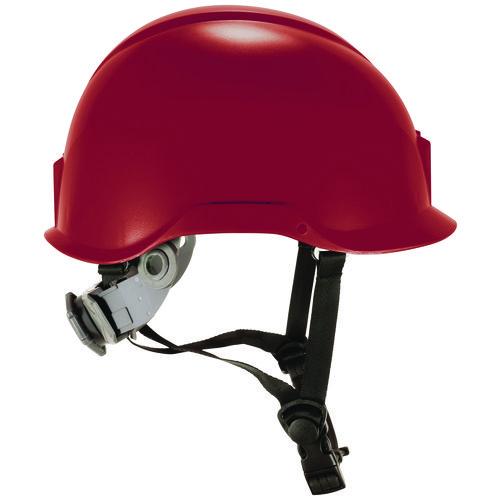 Picture of Skullerz 8976 Class E Safety Helmet, 6-Point Ratchet Suspension, Red