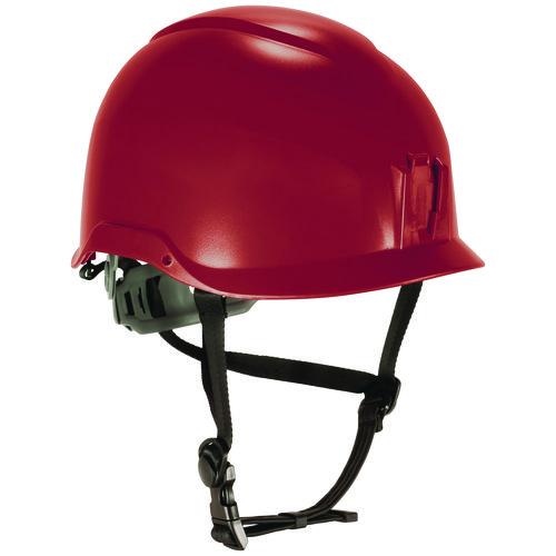 Picture of Skullerz 8976 Class E Safety Helmet, 6-Point Ratchet Suspension, Red