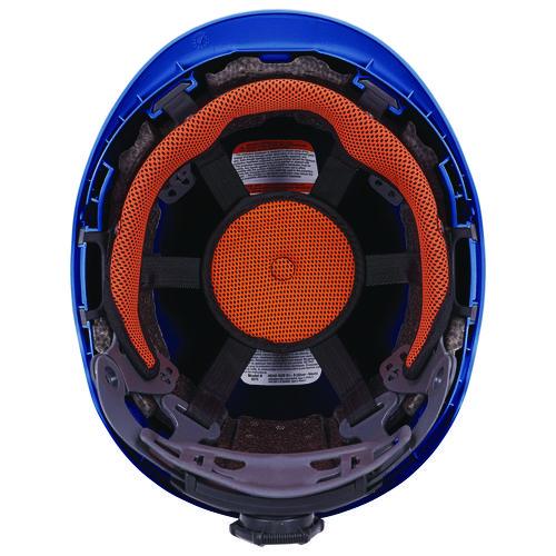 Picture of Skullerz 8976 Class E Safety Helmet, 6-Point Ratchet Suspension, Blue