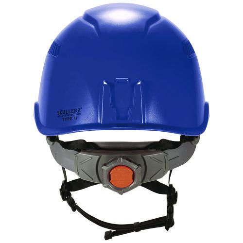 Picture of Skullerz 8977 Class C Safety Helmet with Adjustable Venting, 6-Point Ratchet Suspension, Blue
