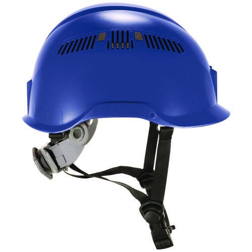 Picture of Skullerz 8977 Class C Safety Helmet with Adjustable Venting, 6-Point Ratchet Suspension, Blue