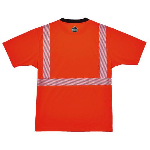 Picture of GloWear 8280BK Class 2 Performance T-Shirt with Black Bottom, 3X-Large Long, Orange