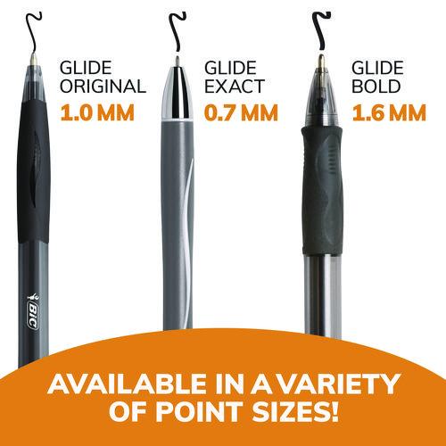 Picture of GLIDE Bold Ballpoint Pen Value Pack, Retractable, Bold 1.6 mm, Black Ink, Smoke Barrel, 36/Pack
