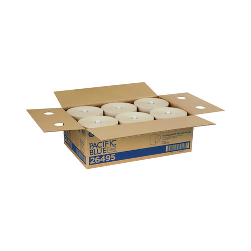 Pacific+Blue+Ultra+Paper+Towels%2C+1-Ply%2C+7.87%26quot%3B+x+1%2C150+ft%2C+Natural%2C+6+Rolls%2FCarton