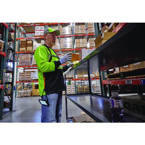 Picture of GloWear 8281BK Class 2 Long Sleeve Shirt with Black Bottom, 3X-Large Long, Lime