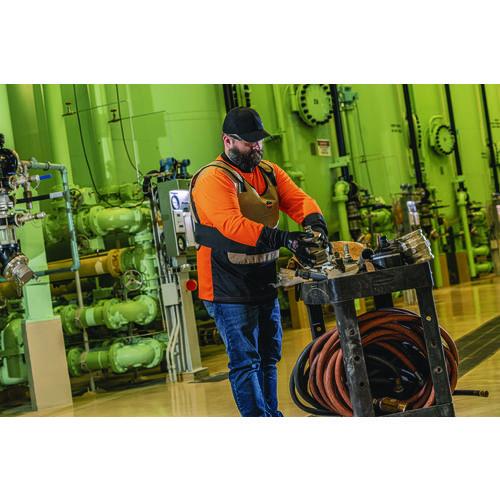 Picture of GloWear 8281BK Class 2 Long Sleeve Shirt with Black Bottom, 9X-Large Long, Orange