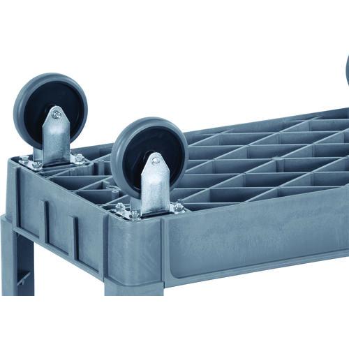 Picture of Two-Shelf Utility Cart, Plastic, 2 Shelves, 500 lb Capacity, 17.25" x 40" x 33.5", Gray
