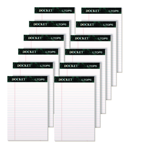 Docket+Ruled+Perforated+Pads%2C+Narrow+Rule%2C+50+White+5+X+8+Sheets%2C+12%2Fpack