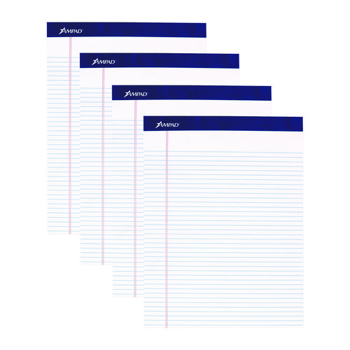 Legal+Ruled+Pads%2C+Narrow+Rule%2C+50+White+8.5+X+11.75+Sheets%2C+4%2Fpack