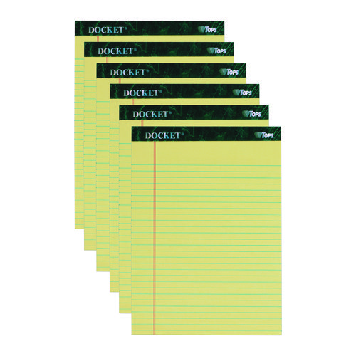 Docket+Ruled+Perforated+Pads%2C+Wide%2Flegal+Rule%2C+50+Canary-Yellow+8.5+X+11.75+Sheets%2C+6%2Fpack