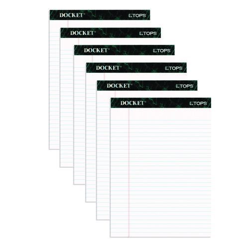 Docket+Ruled+Perforated+Pads%2C+Wide%2Flegal+Rule%2C+50+White+8.5+X+11.75+Sheets%2C+6%2Fpack