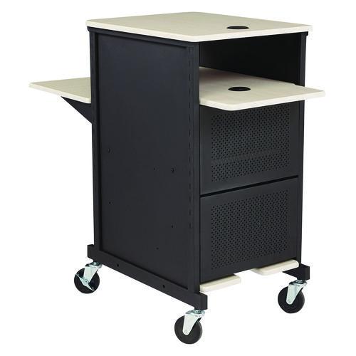 Picture of Jumbo Presentation Cart, 21 x 33 x 40, Ivory/Black