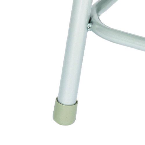 Picture of 6300 Series Heavy Duty Square Seat Steel Stool, Backless, Supports Up to 500 lb, 17.5" Seat Height, Brown Seat, Gray Base