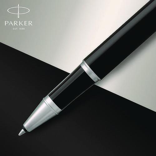Picture of IM Premium Rollerball Pen, Stick, Fine 0.7 mm, Black Ink, Black/Chrome Barrel