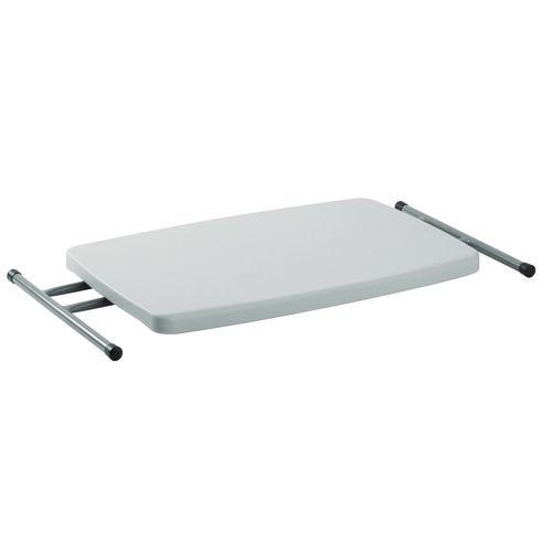 Picture of Height Adjustable Personal Folding Table, Rectangular, 20 x 30 x 27.87, Speckled Gray Top, Gray Base/Legs
