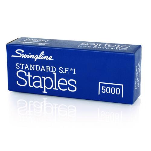 Picture of S.F. 1 Standard Staples, 0.25" Leg, 0.5" Crown, Steel, 5,000/Box
