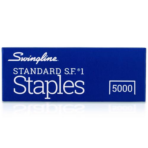 Picture of S.F. 1 Standard Staples, 0.25" Leg, 0.5" Crown, Steel, 5,000/Box