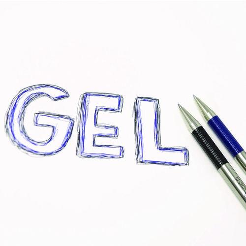 Picture of G-301 Gel Pen, Retractable, Medium 0.7 mm, Black Ink, Stainless Steel/Black Barrel