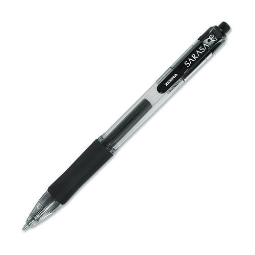 Picture of Sarasa Dry Gel X20 Gel Pen, Retractable, Medium 0.7 mm, Black Ink, Clear/Black Barrel, 36/Pack