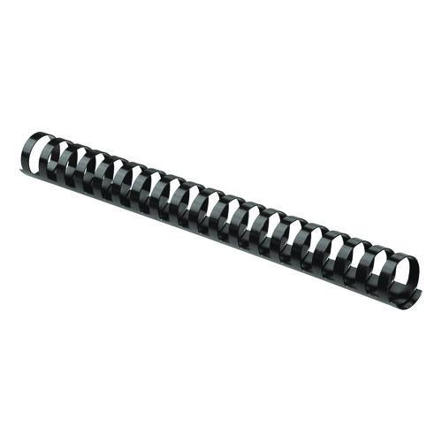 Picture of Plastic Comb Bindings for 11 x 8.5 Documents, 19 Rings, 1" (200-Sheet) Capacity, Black, 50/Pack