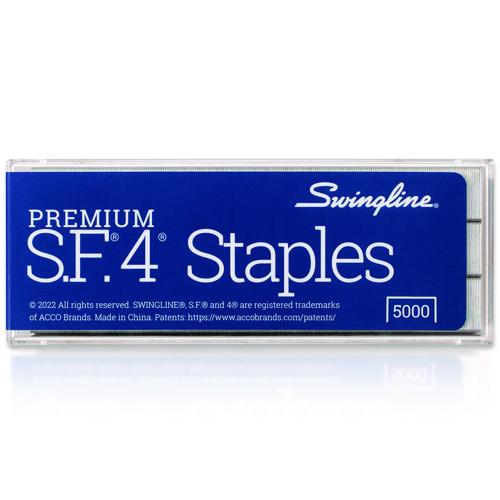 Picture of S.F. 4 Premium Staples, 0.25" Leg, 0.5" Crown, Steel, 5,000/Box