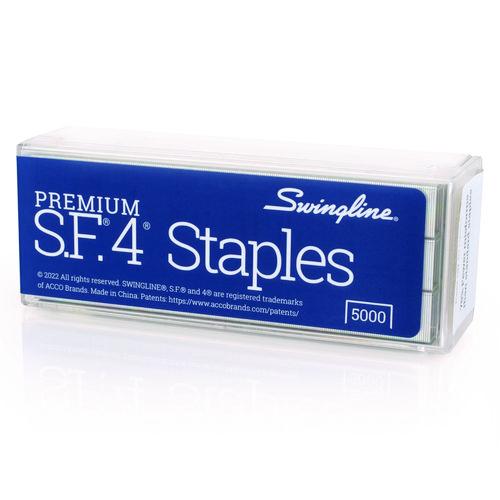 Picture of S.F. 4 Premium Staples, 0.25" Leg, 0.5" Crown, Steel, 5,000/Box