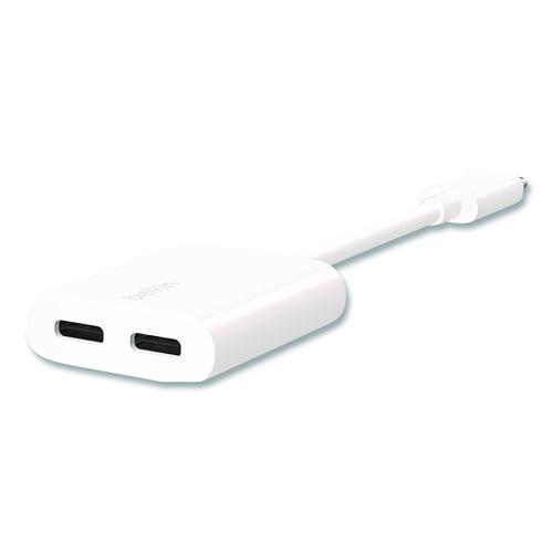 Picture of RockStar USB-C Audio + Charge Adapter, White